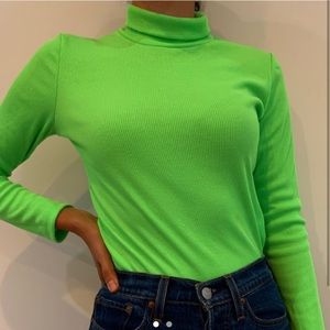 Neon green Turtleneck